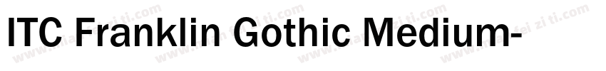 ITC Franklin Gothic Medium字体转换